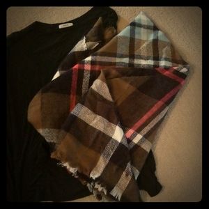 Plaid Blanket Scarf